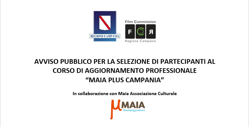 Avviso per la selezione di partecipanti al corso di aggiornamento professionale “Maia Plus Campania”